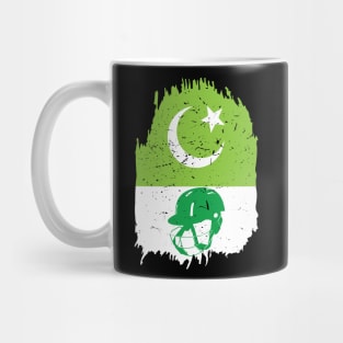 Pakistan Cricket Player Batsman Helmet Design Mug